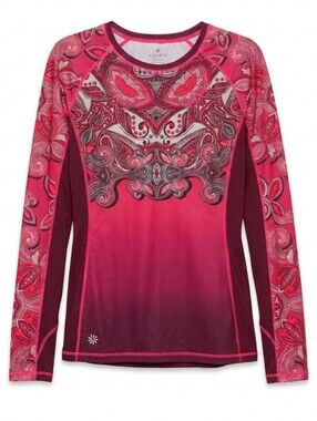 Athleta Women’s Paisley Long-Sleeve Performance Top Size S